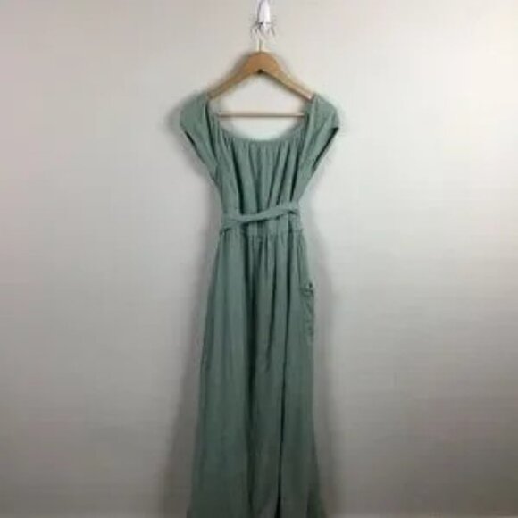 Mara Hoffman Dress Maxi Gauze Sage Cotton - Picture 7 of 11